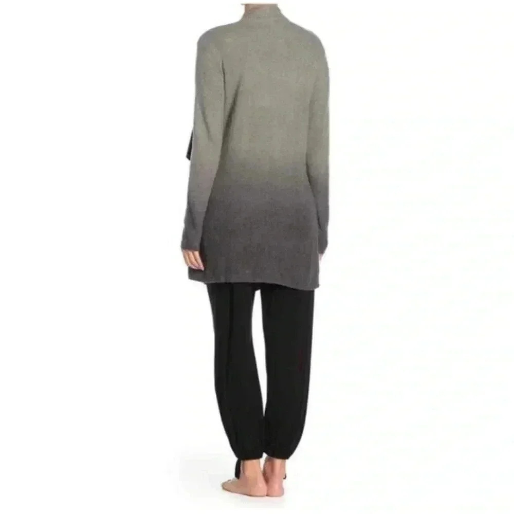 BAREFOOT DREAMS CozyChic Lite Ombre Calypso Wrap Cardigan Loden Carbon S/M - Picture 4 of 16